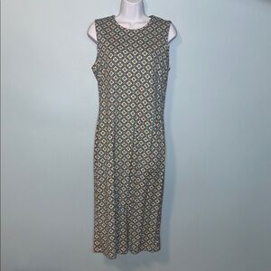 J McLaughlin Devonshire Diamond Print Midi Dress, Medium